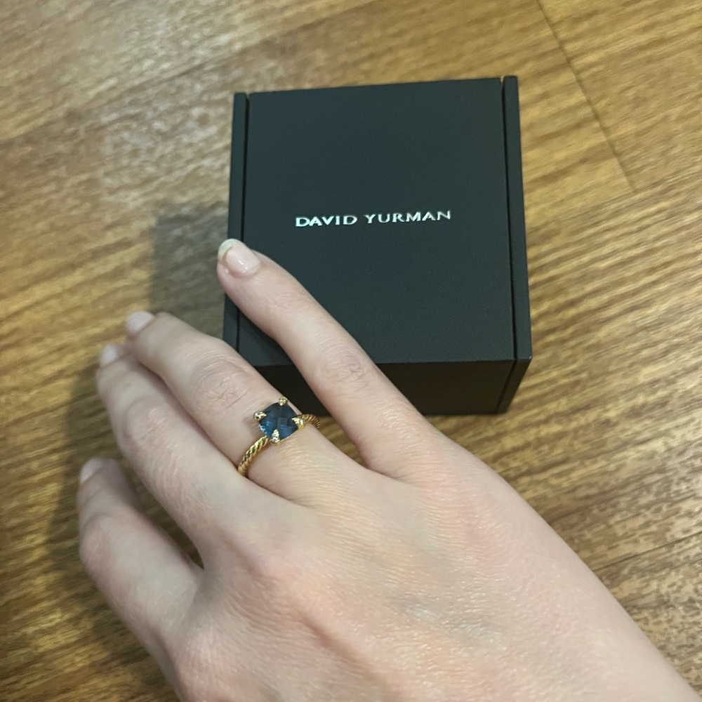 David Yurman Blue Topaz Ring